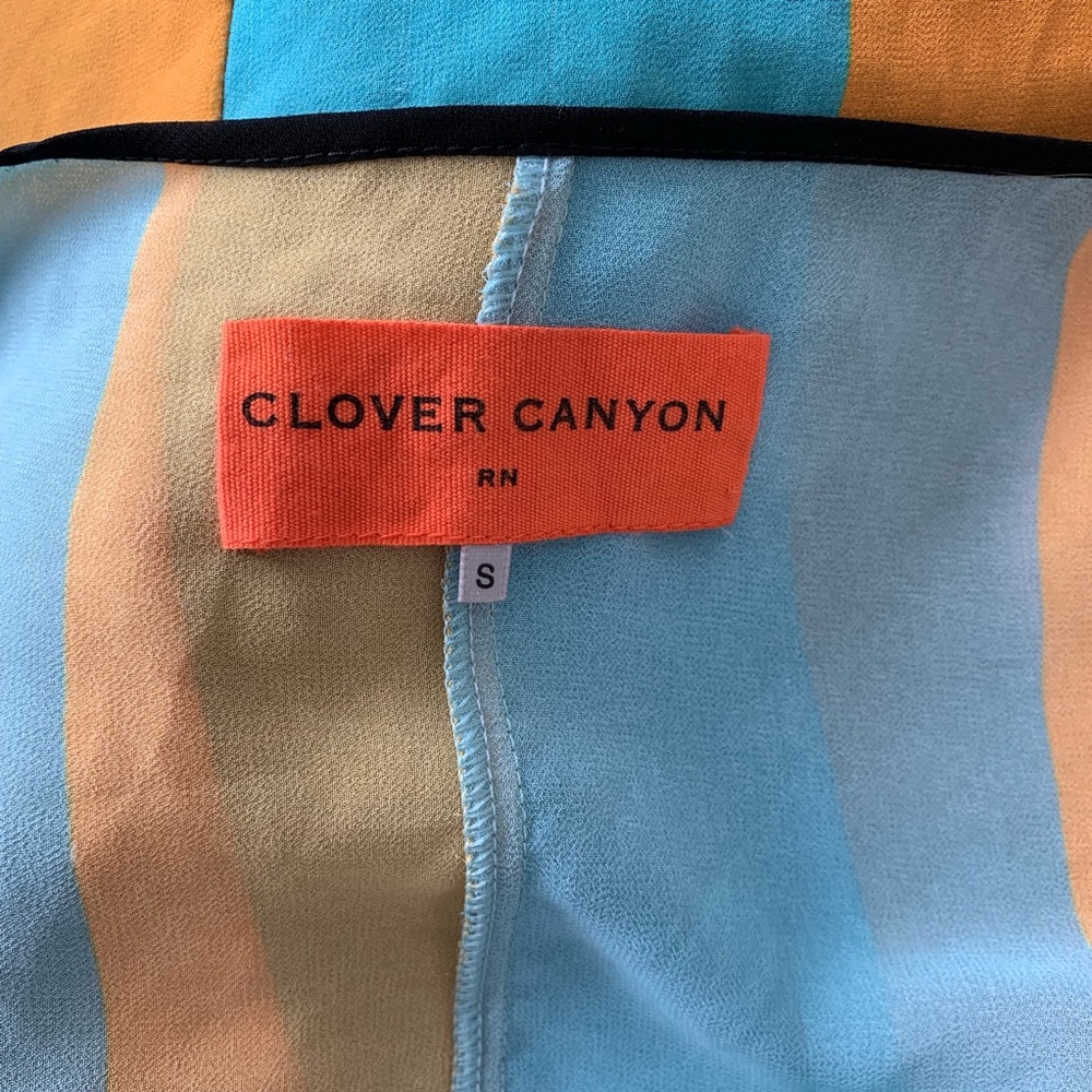 Clover Canyon Sheer Patterned Top Size S - image 4